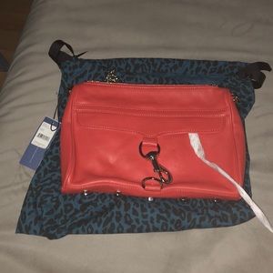 Large MAC Convertible Cross-Body Handbag in Coral